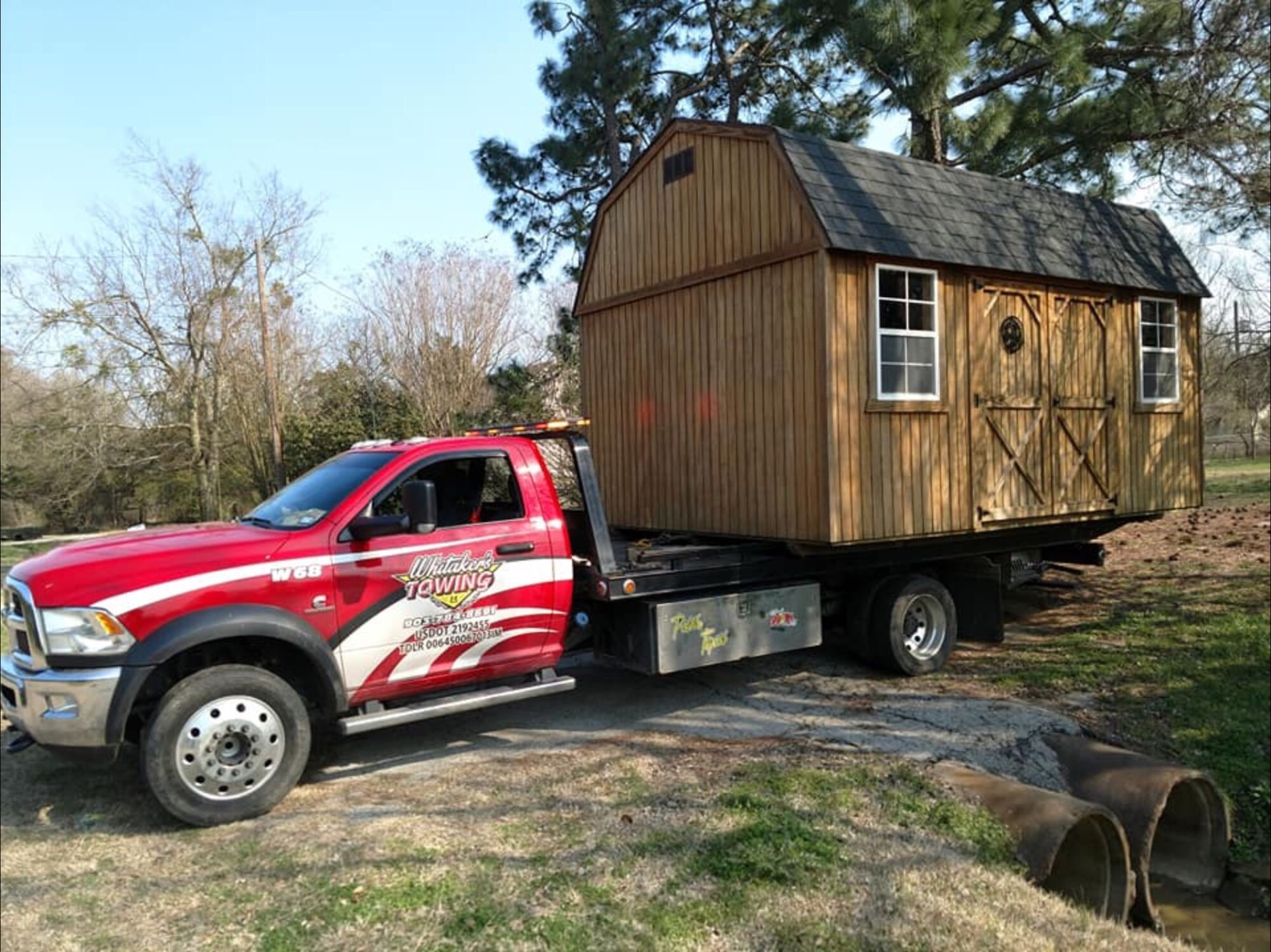 Whitaker's Towing work