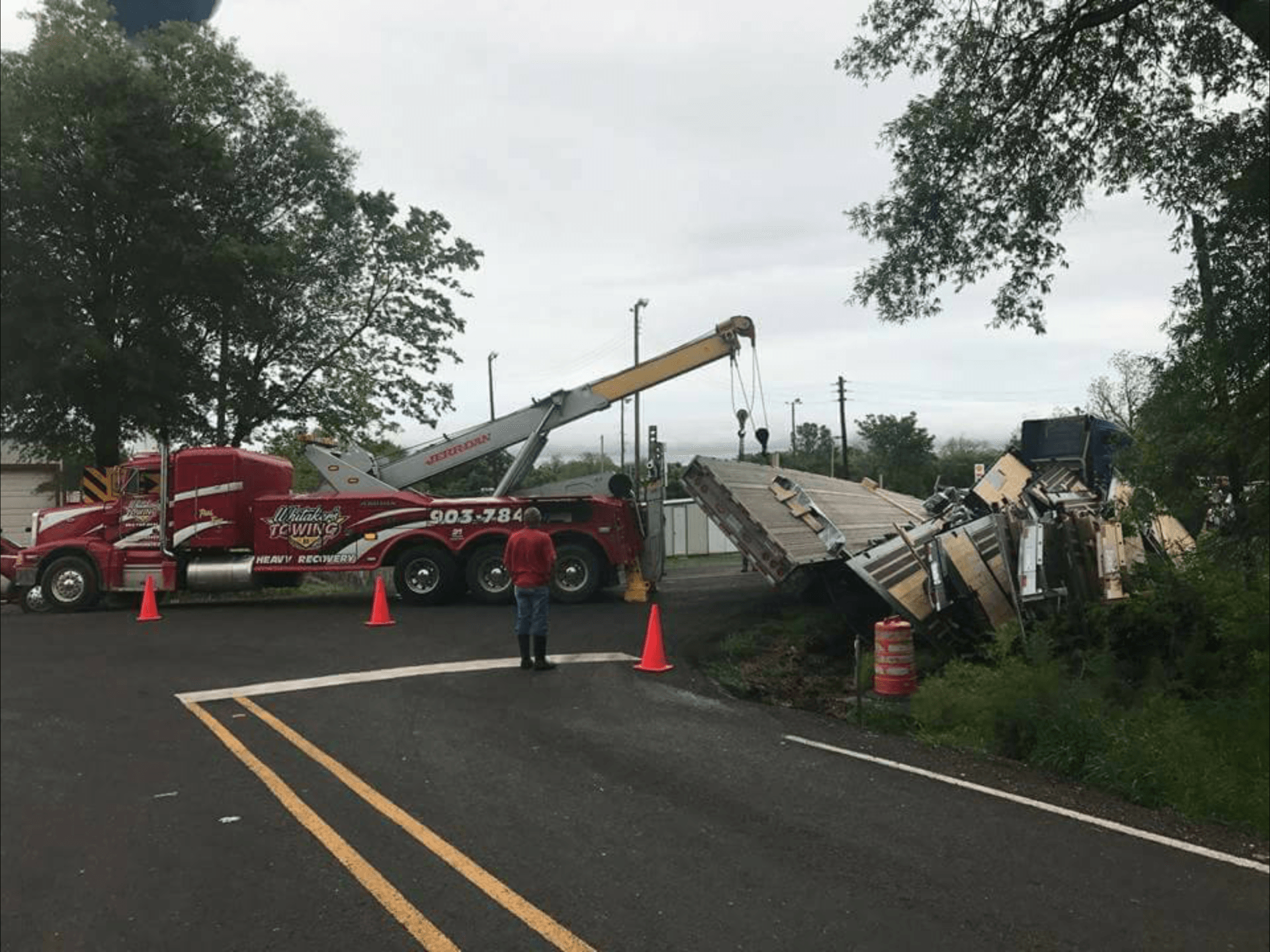 Whitaker's Towing work
