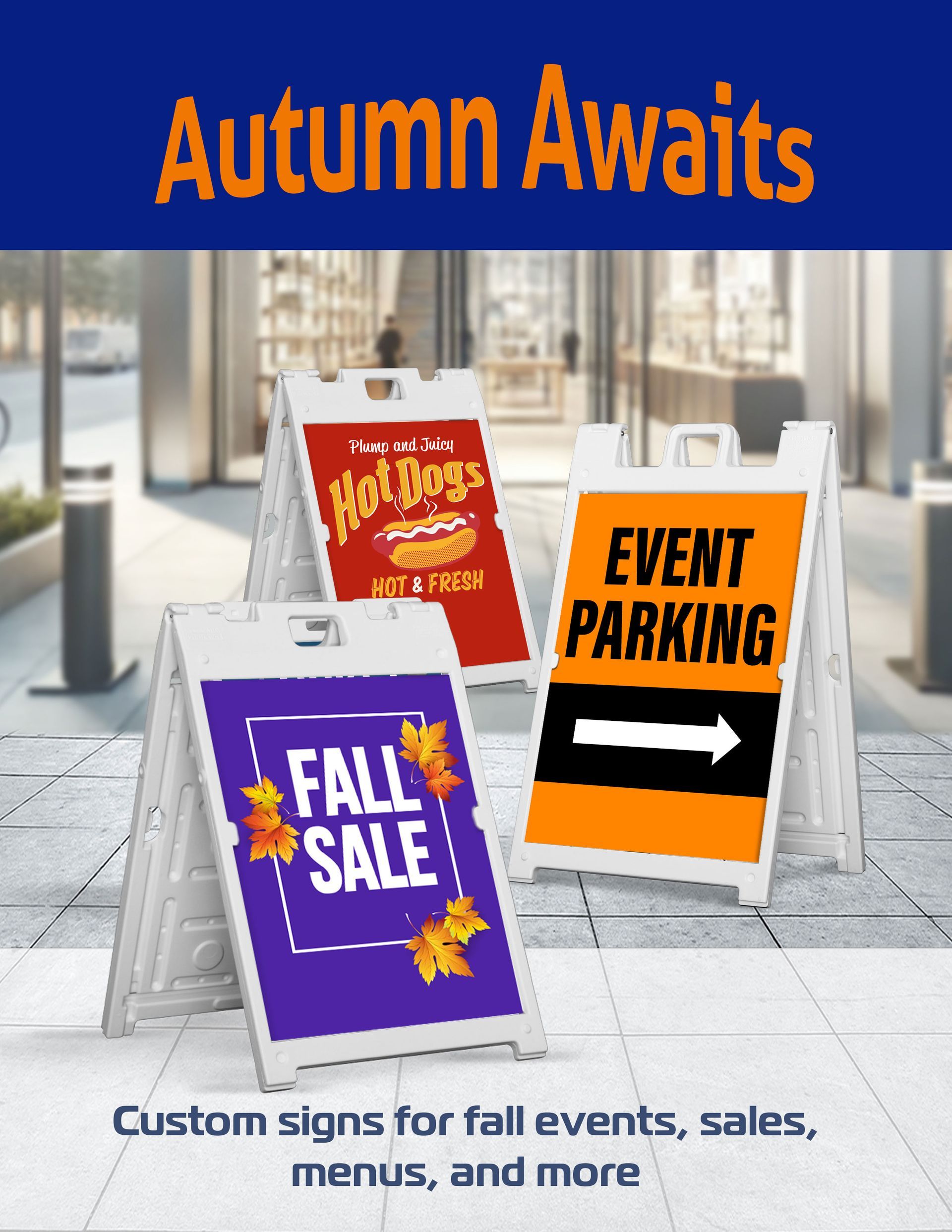 White label Sidewalk Signs Sports Events Email from 4over