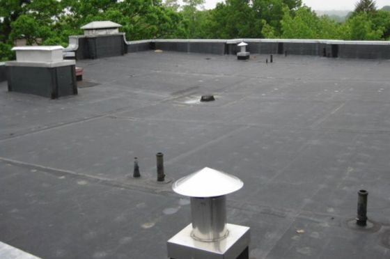 Commercial flat roof