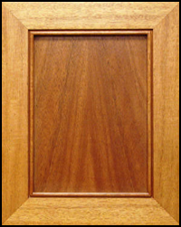 A square piece of wood with a frame around it