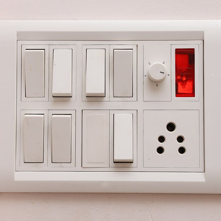 Control panel switches and dials