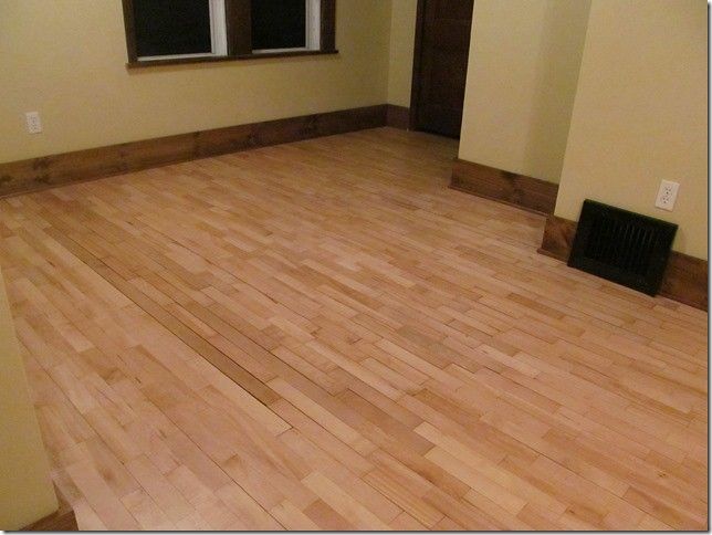 A room with a wooden floor and a window