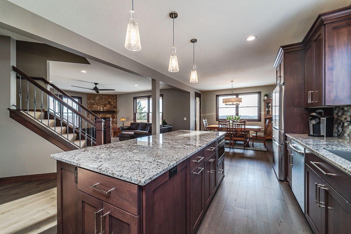 open main level house remodel