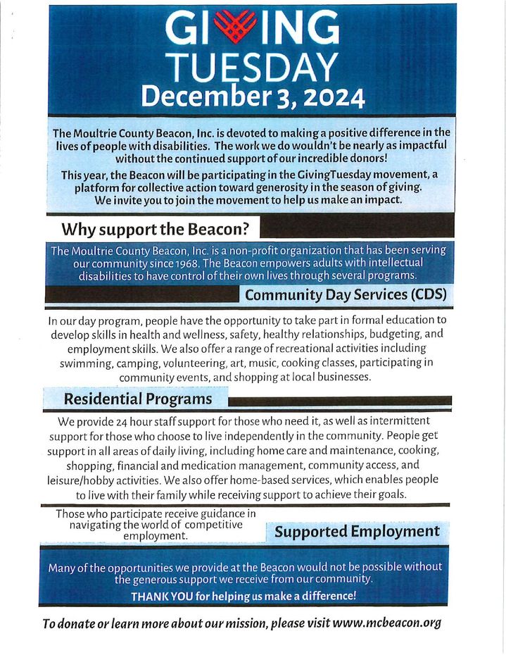 Giving tuesday Flier