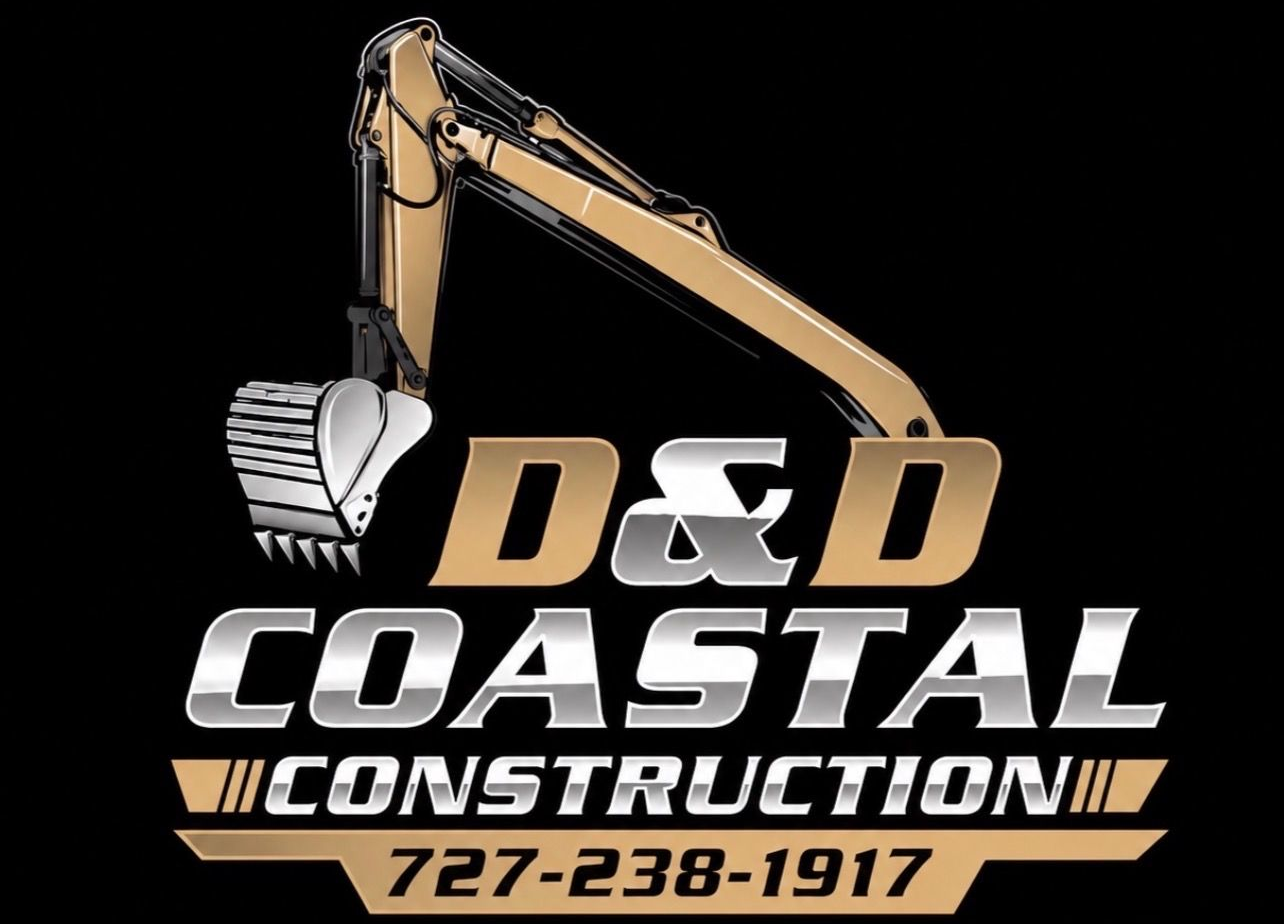 D&D Coastal Construction Services logo in bold black text on white background