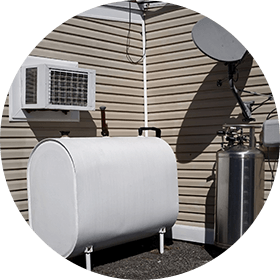 Commercial heating oil tank
