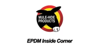 A logo for mule hide products epdm inside corner