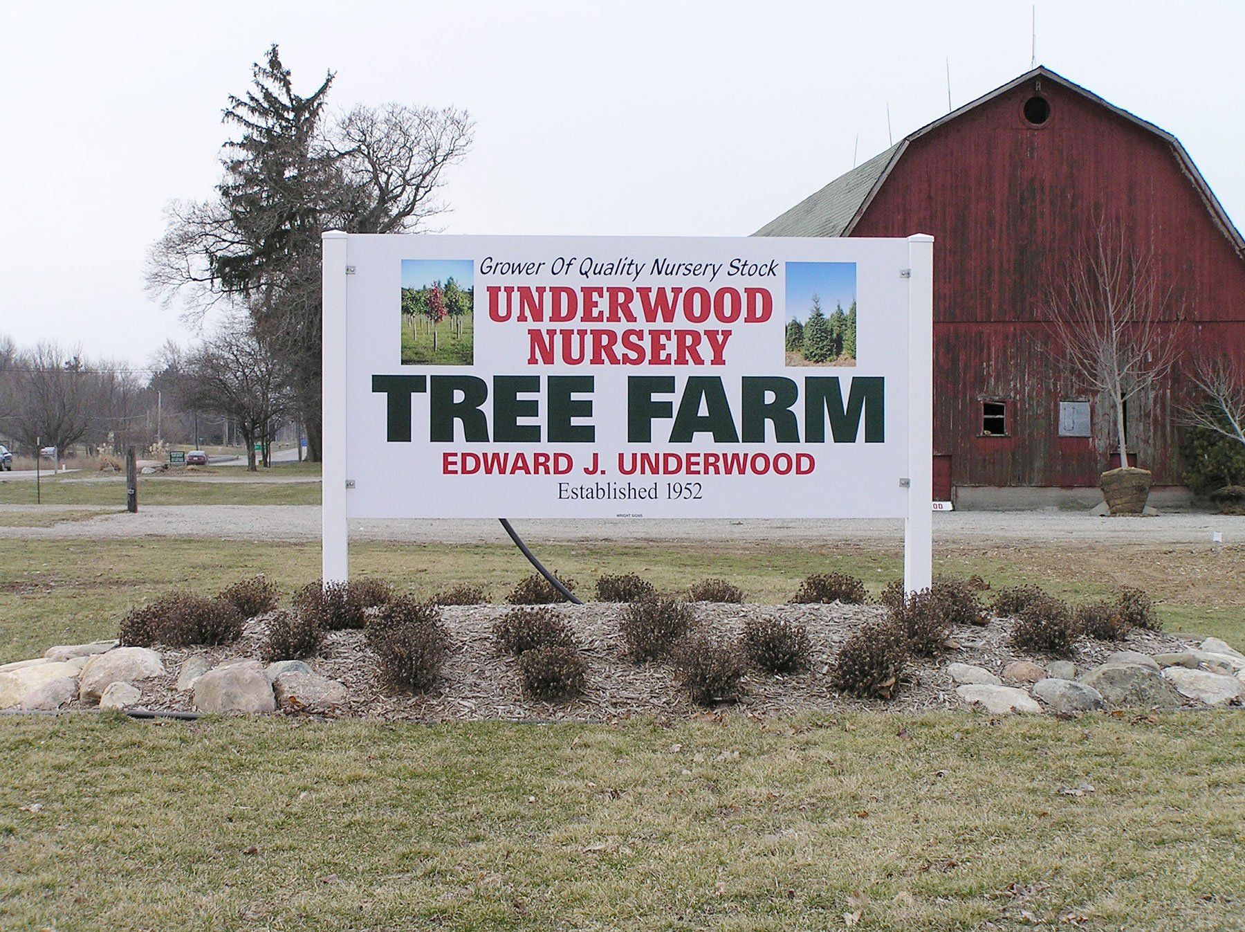 Underwood Nursery Sign