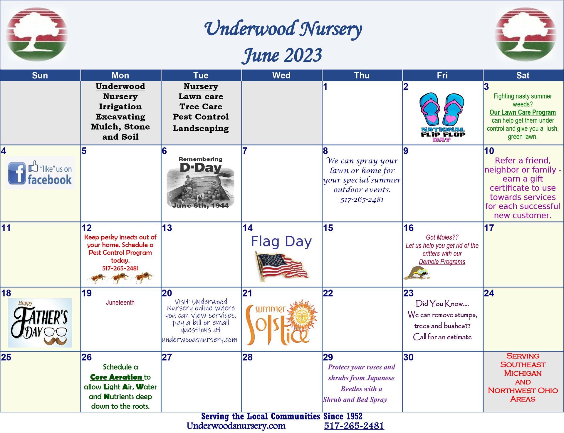 Underwood Nursery Gallery Adrian, MI