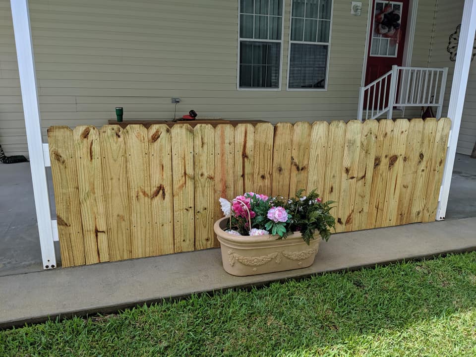 wood fence
