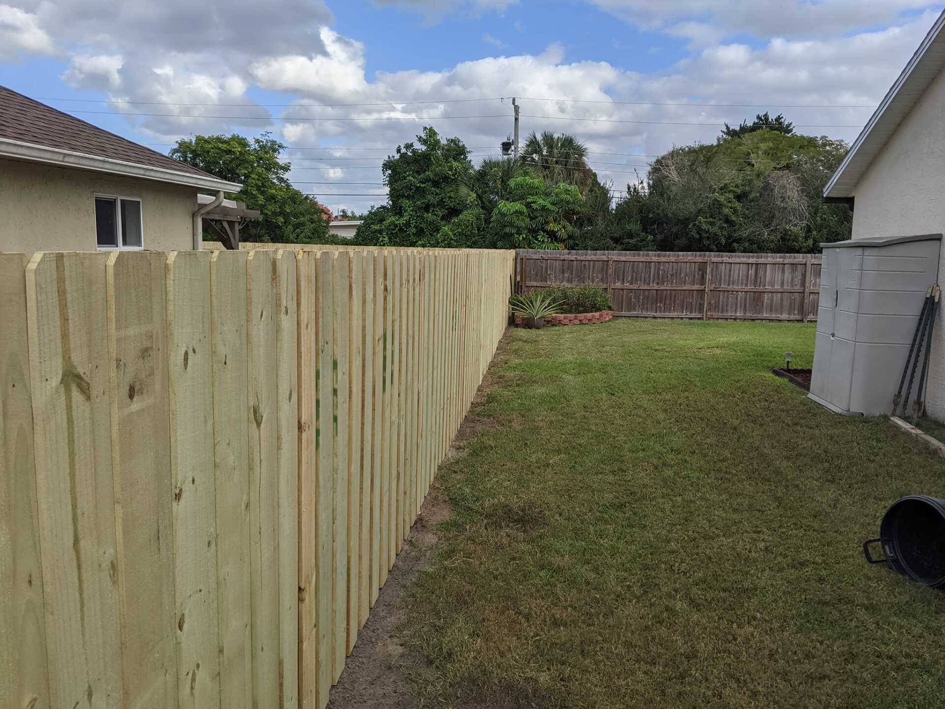 wood fence