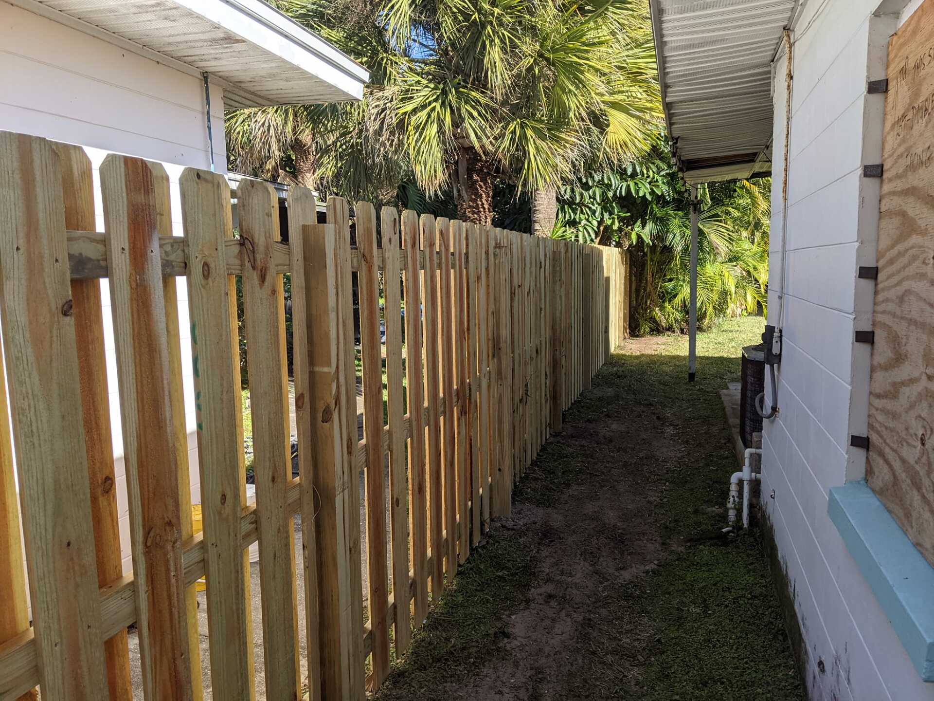 wood fence