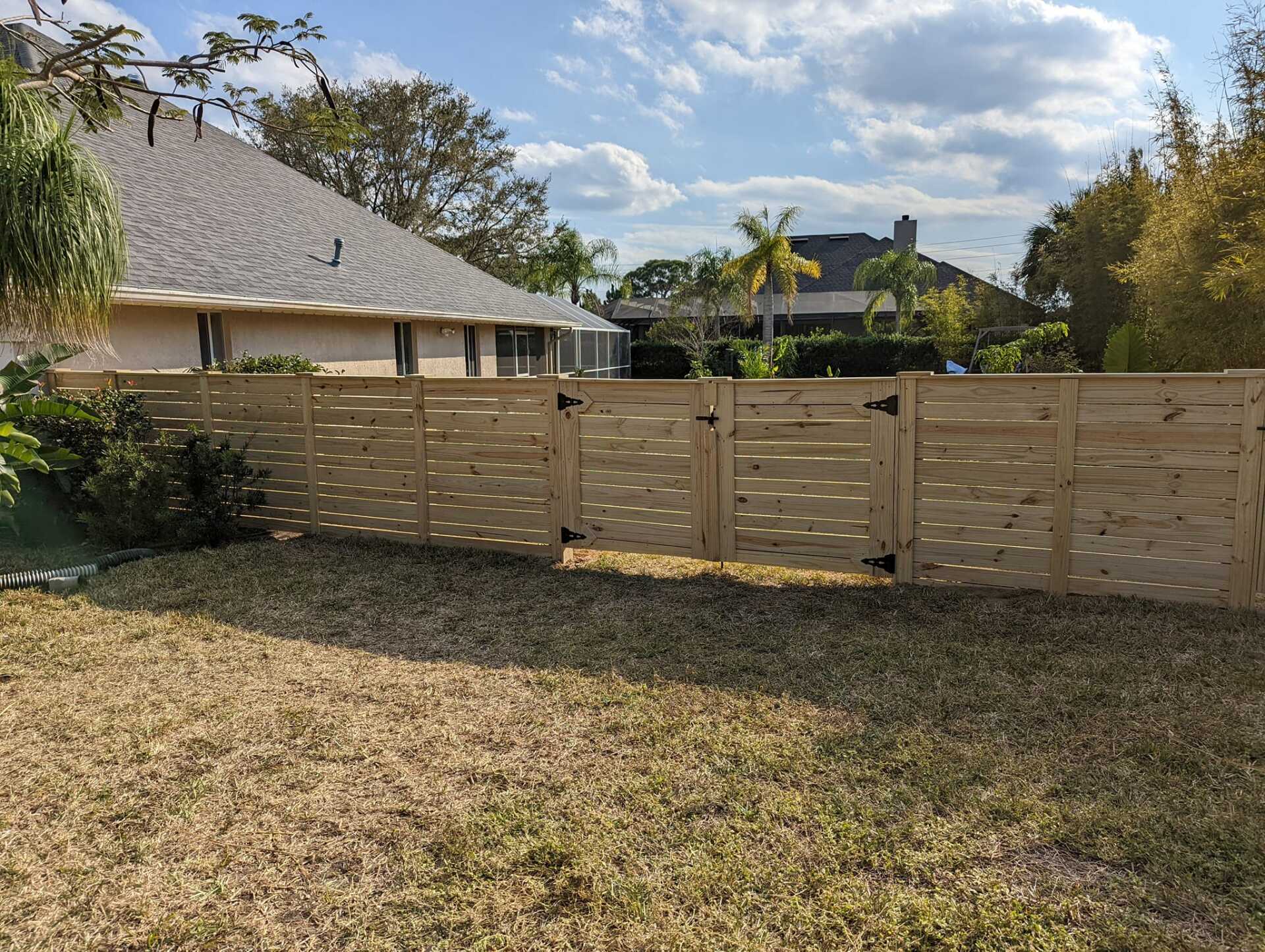 wood fence