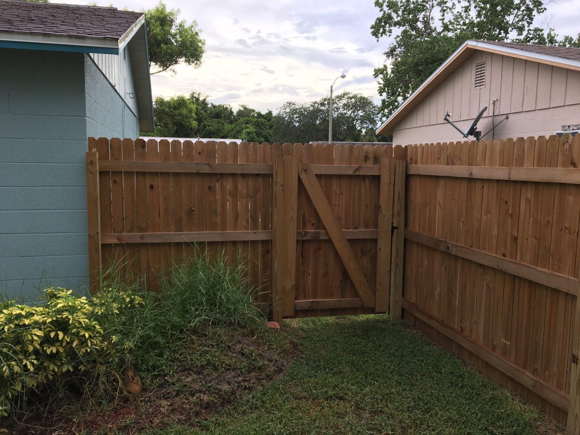 wood fence