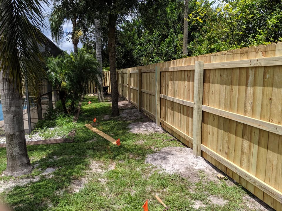 wood fence