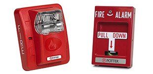 Potter fire alarm and horn strobe