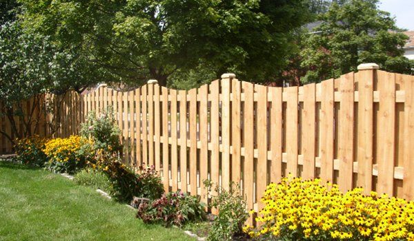 Wood fence
