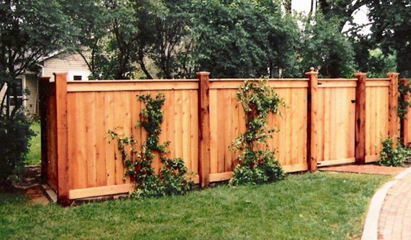 Wood fence