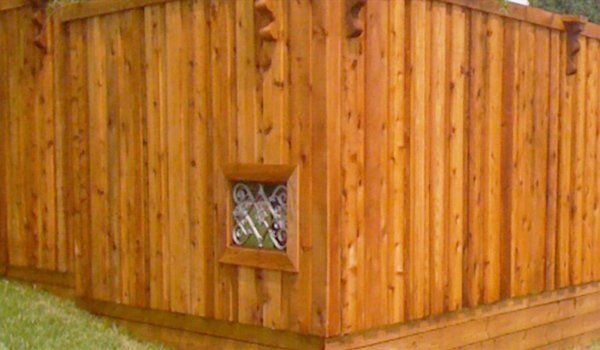 Wood fence