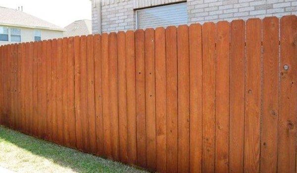 Wood fence