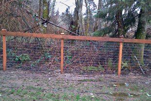 Rail wire fence