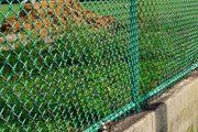 Vinyl chain link fence