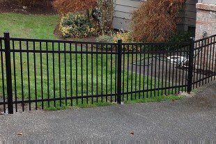 Wrought iron fence