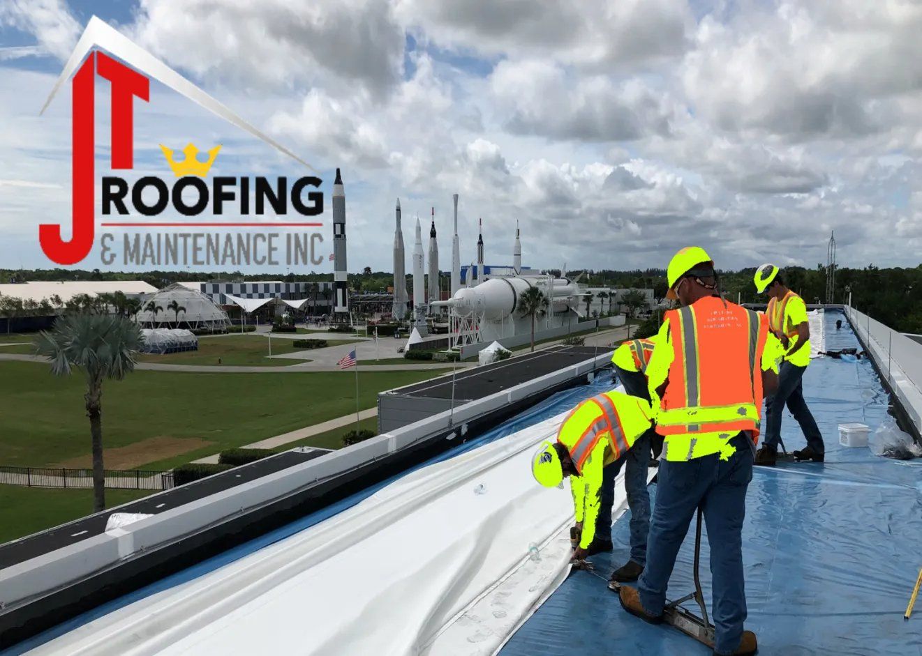 Flat Roof Kennedy Space Center - JT Roofing Melbourne, FL