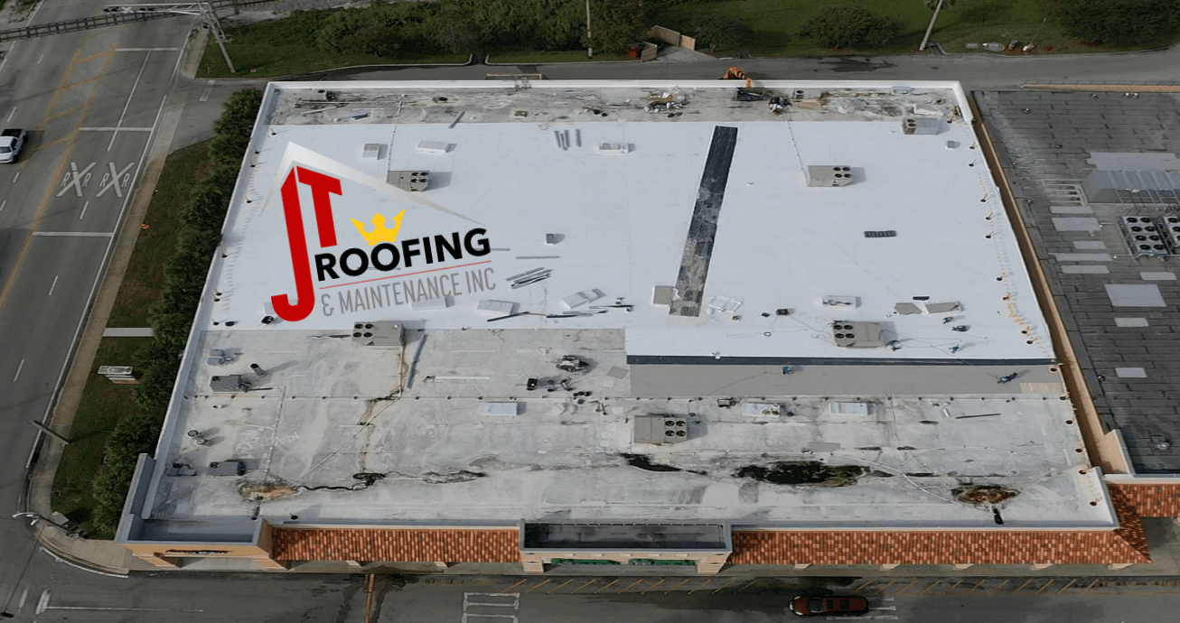 TPO Roof System Stein Mart Vero beach, FL - JT Roofing Melbourne, FL