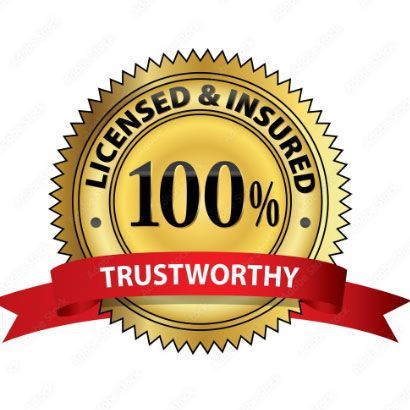 100% Licensed and Insured Seal