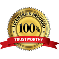 100% Licensed and Insured Seal