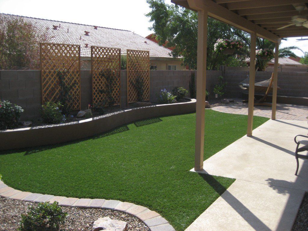 lawn and patio