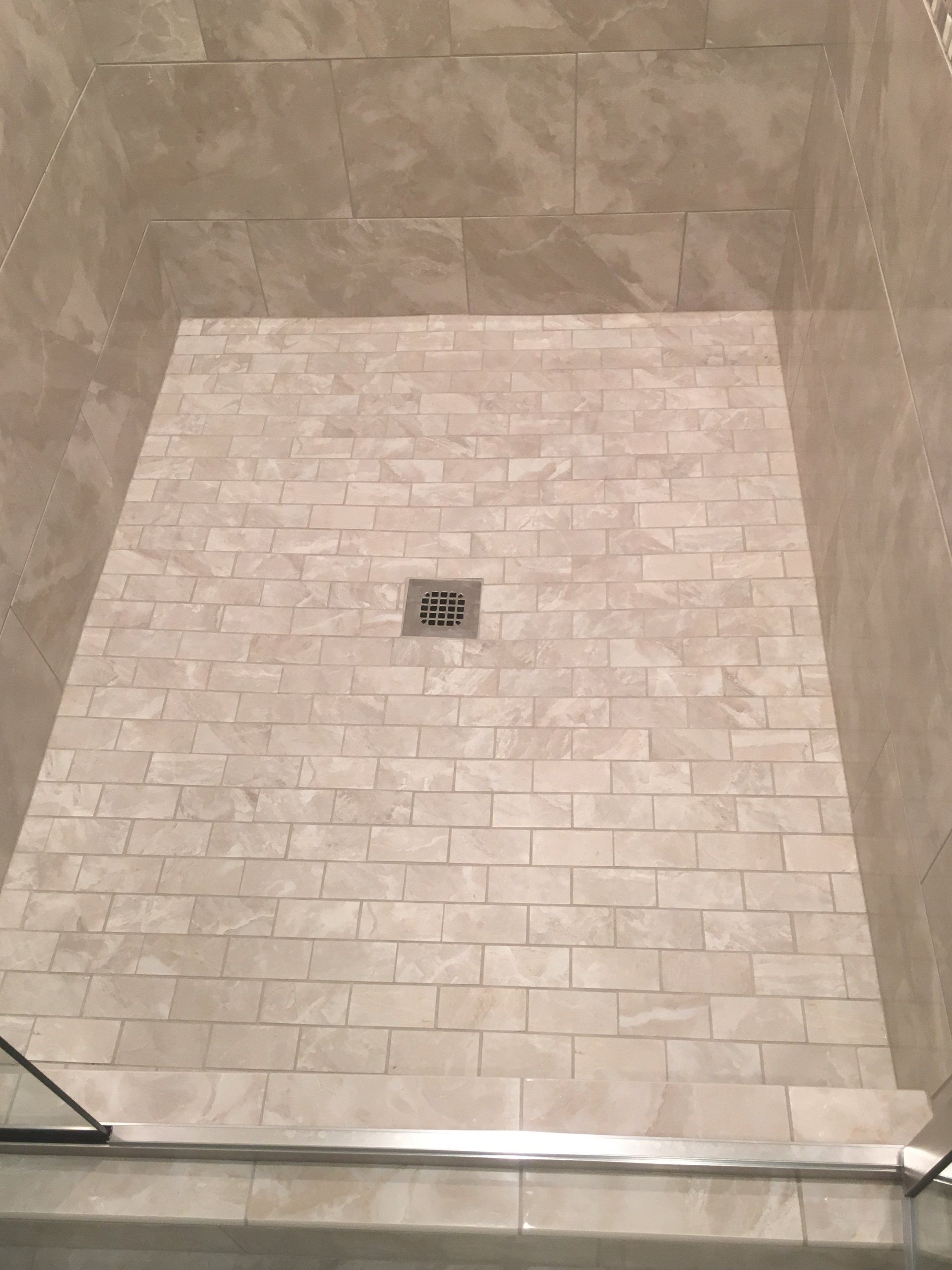 Bathroom remodel drain