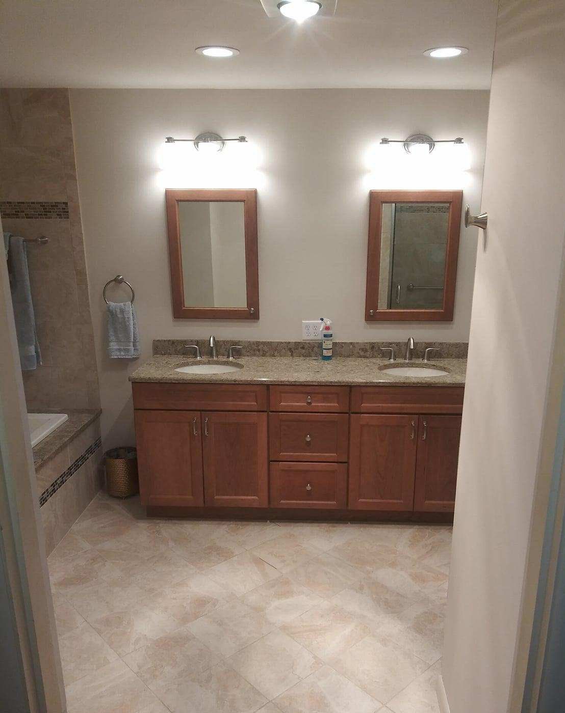 Bathroom remodel vanity