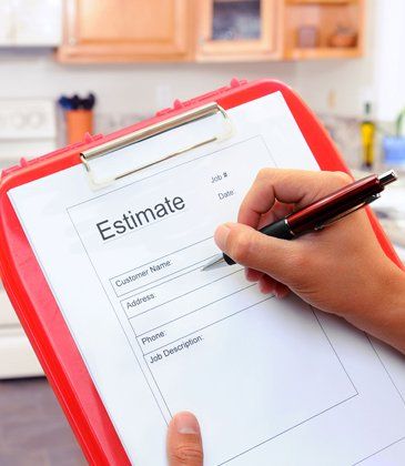 Estimate for kitchen and bathroom remodel