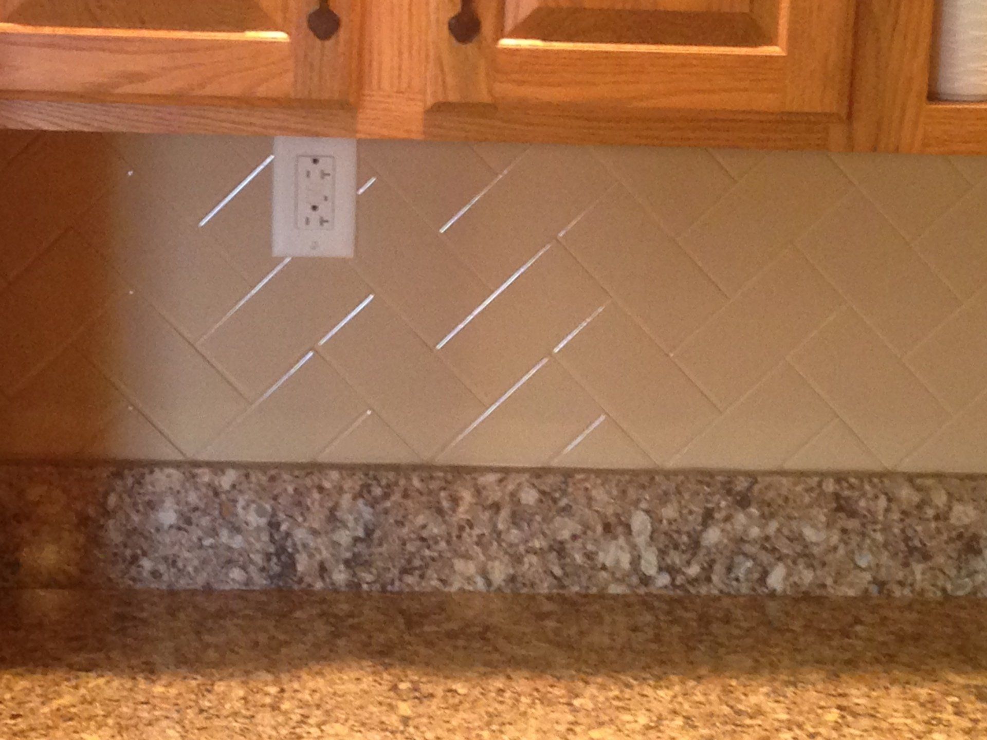 Kitchen remodel countertop and tiles