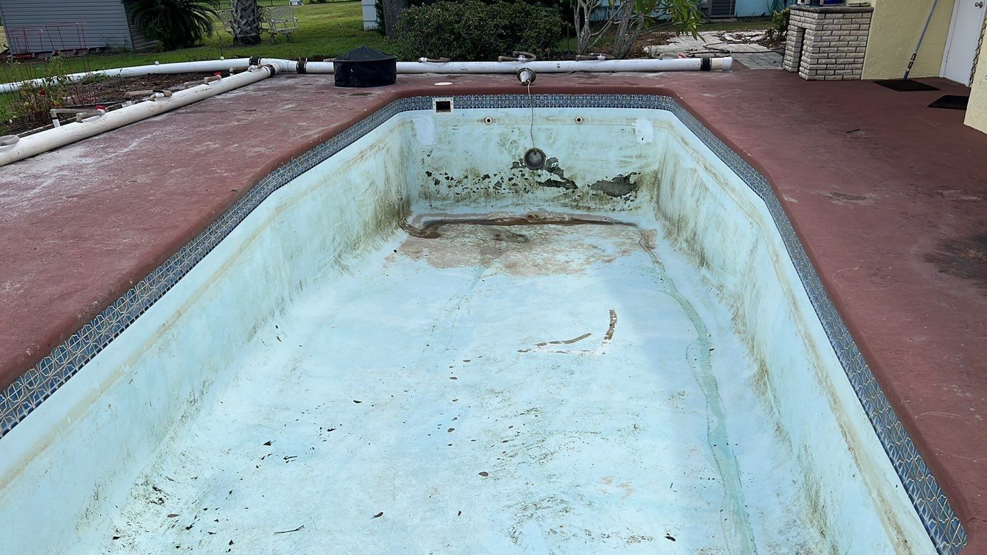 before fiberglass overlay