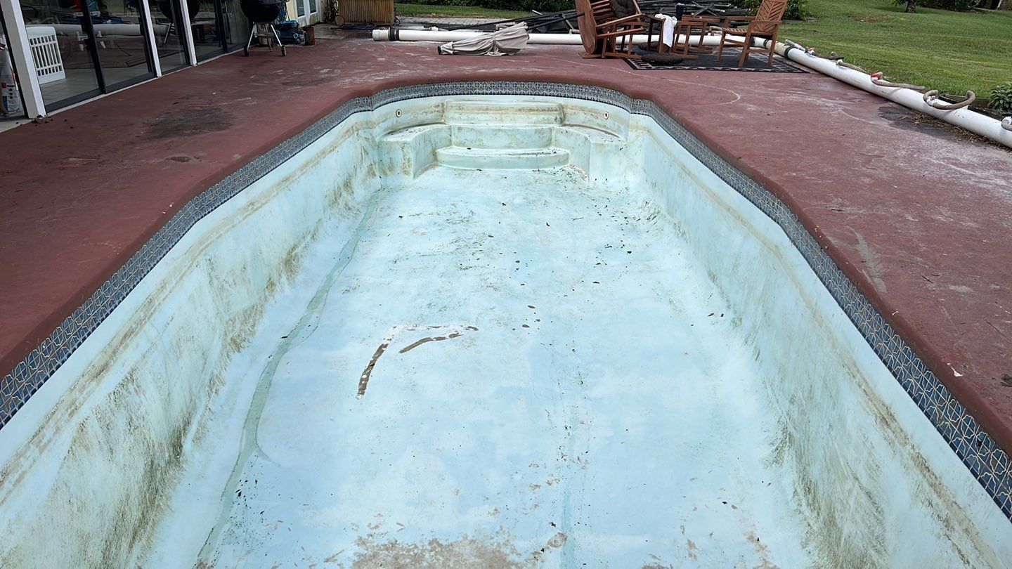 before fiberglass overlay