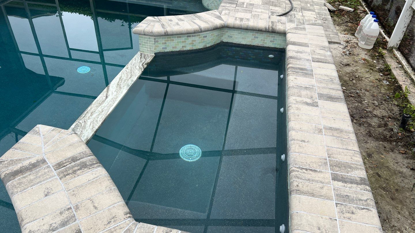 tiled swimming pool