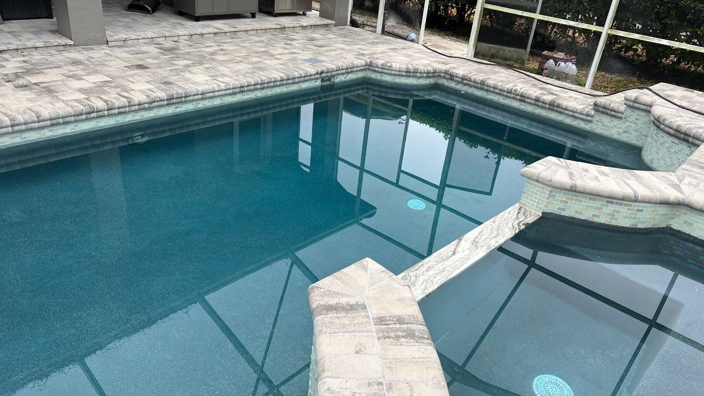 plastered swimming pool