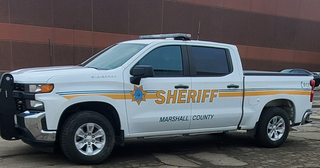 A parked sheriff's car