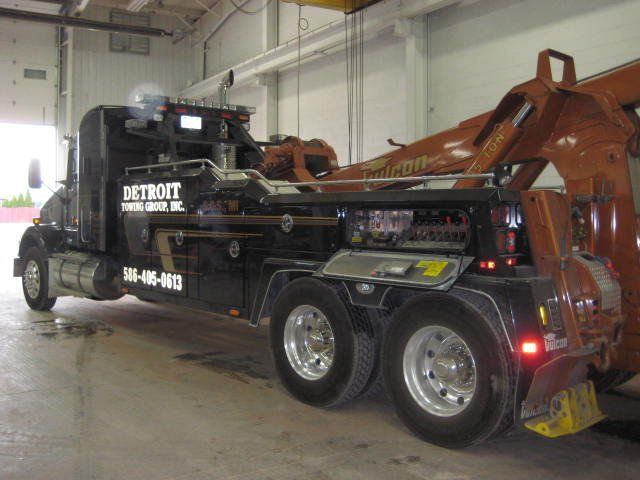 Tow truck for repair