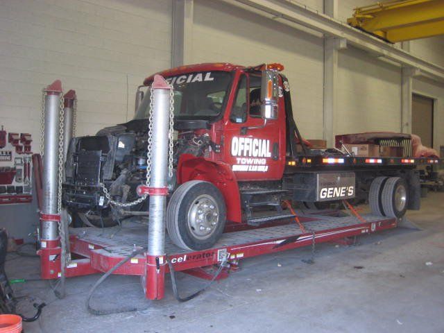 Tow truck for repair