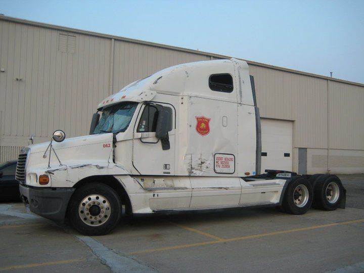 Semi truck for repair