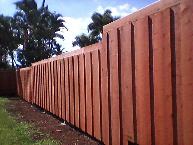 Wood fence