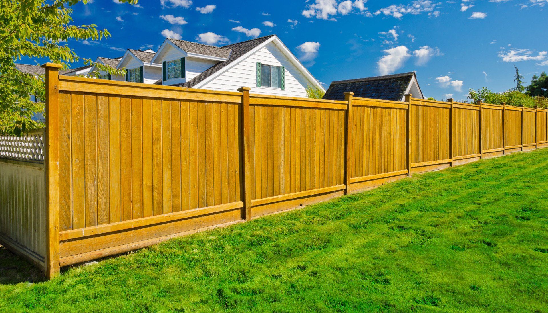 Wood fencing