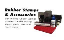 Hand stampers and ink