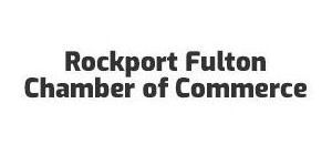 Rockport Fulton Chamber of Commerce logo in black text.