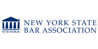 New York State Bar Association logo: blue building graphic with text.